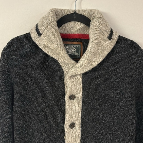 Roots wool blend knit cabin cardigan - Picture 3 of 13